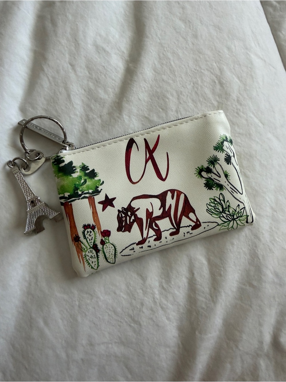 Starbucks White Mini Bag with Green and Brown Graphics